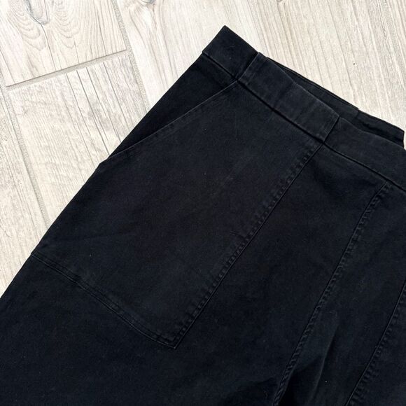 Loup Sabrina Wide Leg Cotton Traousers Pants in Black Size 3X - Picture 13 of 14